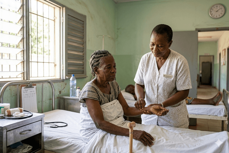 Gardes-malades lors des hospitalisations